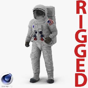 A7L Spacesuit Rigged for Cinema 4D 3D model